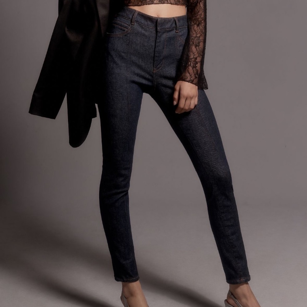 Anthropologie Pilco Mid-Rise Polished Skinny Jeans